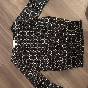 Michael Kors Navy silk shirt. s
